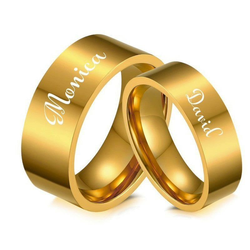 Engraved Wedding Bands