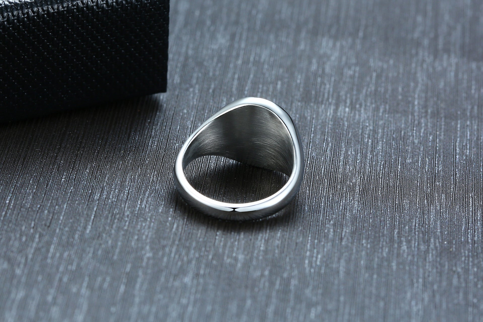 Signet Ring with Personalized Engrave Name For Men Women Love Date Custom Jewelry