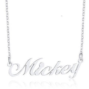 Personalized Nameplate Necklaces for Women Name Pendant Lover Valentine Day Gift