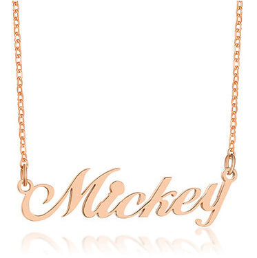 Personalized Nameplate Necklaces for Women Name Pendant Lover Valentine Day Gift