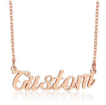 Custom Name Necklace Personalized Name Chain Nameplate Pendant for Women