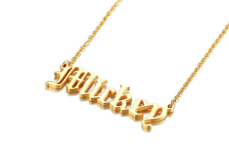 Women Personalized Name Necklace Custom NamePlate Chain With Name