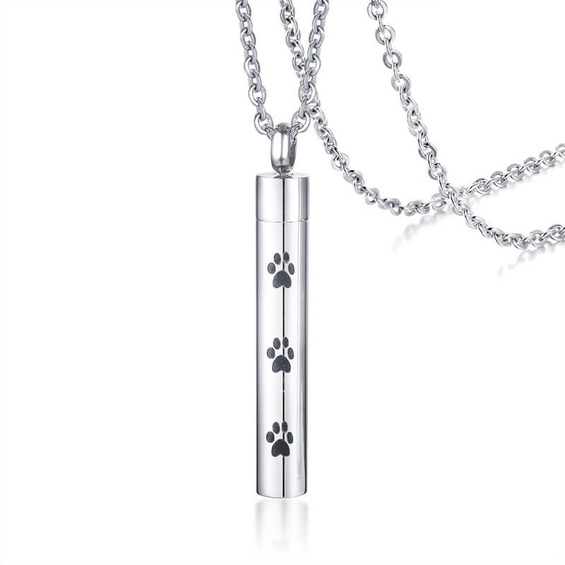 Pet Dog Keepsake Memorial Cremation Urn Necklace